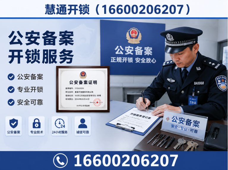 和平区公安备案开锁展示图